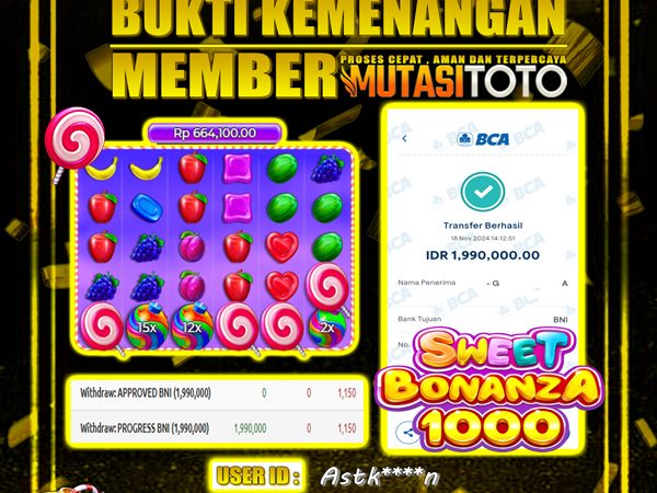 WITHDRAW SWEET BONANZA 1000