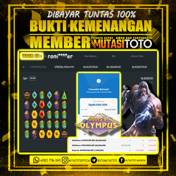 100% WITHDRAW GATES OF OLYMPUS