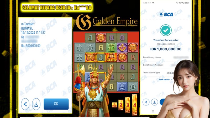 KEMENANGAN MEMBER BERMAIN DI JILI – GOLDEN EMPIRE