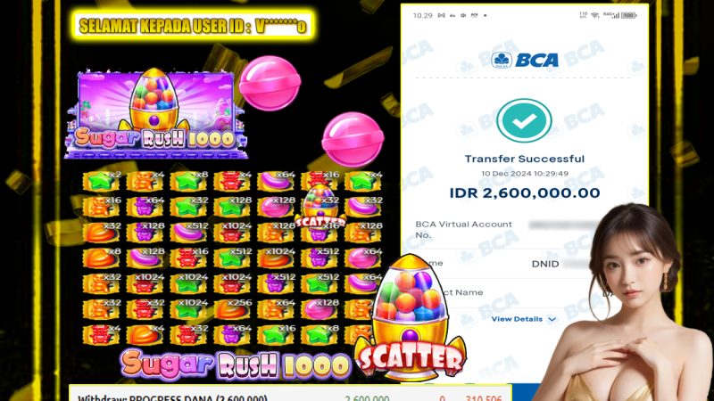 KEMENANGAN MEMBER BERMAIN DI SUGAR RUSH 1000