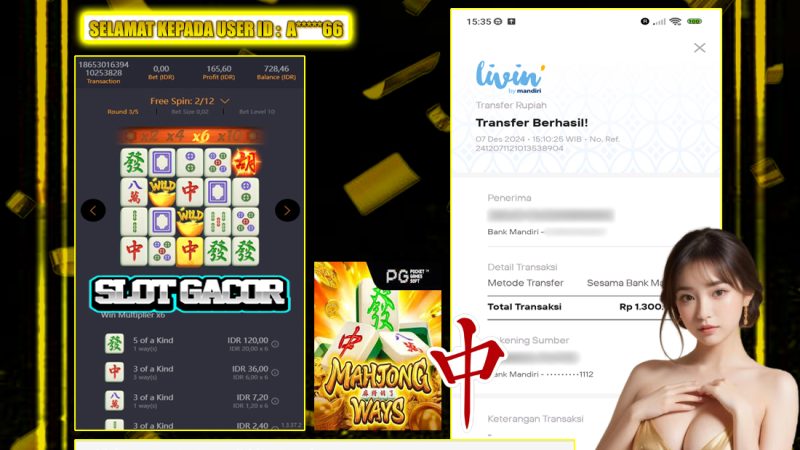 KEMENANGAN MEMBER BERMAIN DI MAHJONG WAYS 1