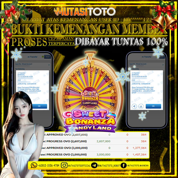 KEMENANGAN MEMBER BERMAIN DI LIVE – SWEET BONANZA CANDYLAND