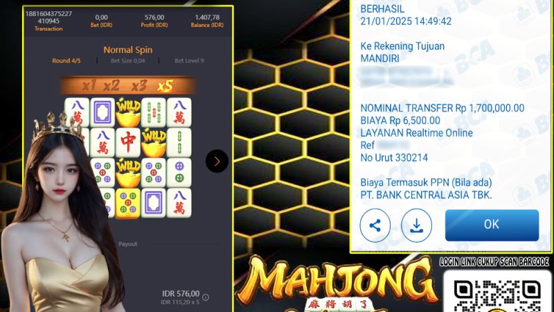 KEMENANGAN MEMBER BERMAIN DI MAHJONG WAYS