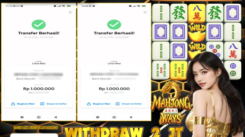 KEMENANGAN MEMBER BERMAIN DI MAHJONG WAYS PG SOFT