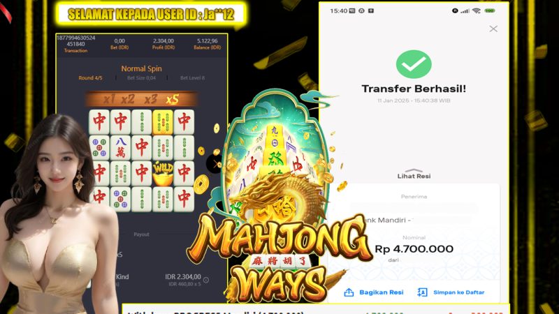 KEMENANGAN MEMBER BERMAIN MAHJONG WAYS DI PG SOFT