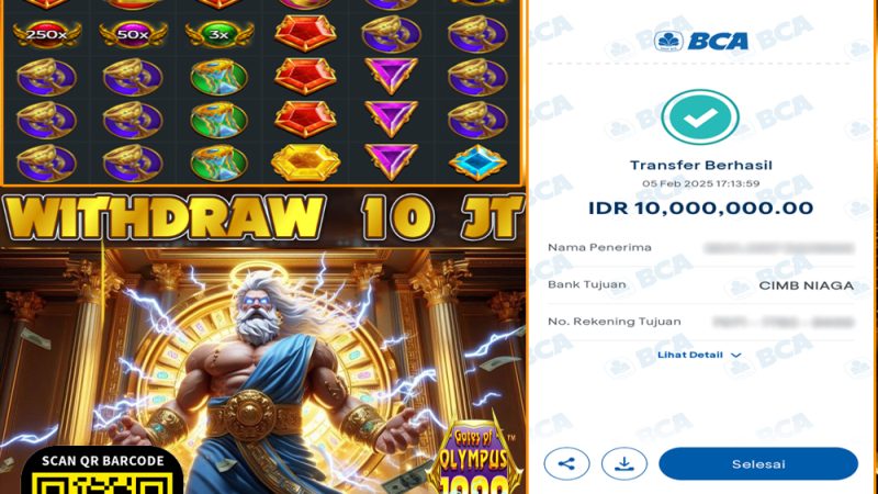 KEMENANGAN MEMBER BERMAIN DI GATES OF OLYMPUS 1000