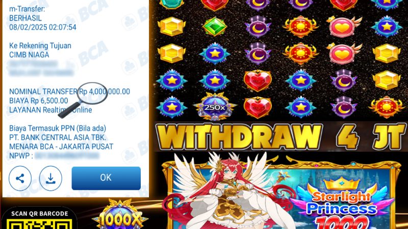 KEMENANGAN MEMBER BERMAIN DI STARLIGHT PRINCESS 1000