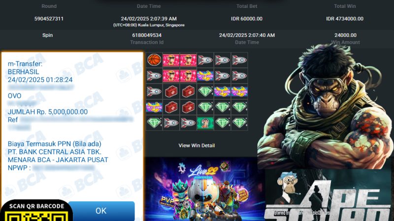 KEMENANGAN MEMBER BERMAIN DI LIVE 22 – APES SQUAD