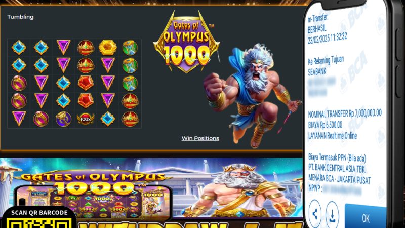 KEMENANGAN MEMBER BERMAIN DI GATES OF OLYMPUS 1000