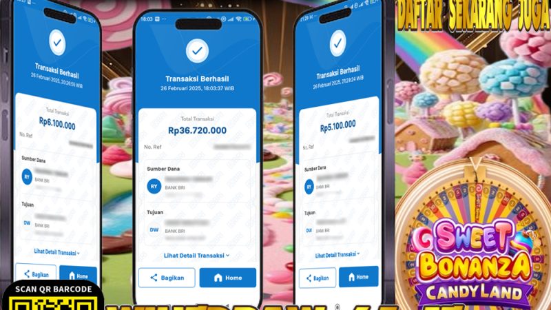 KEMENANGAN MEMBER BERMAIN DI LIVE – SWEET BONANZA CANDYLAND