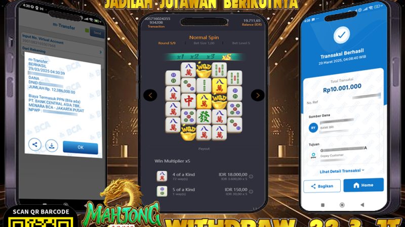 KEMENANGAN MEMBER BERMAIN DI MAHJONG WAYS  PG SOFT