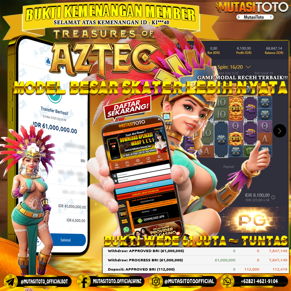 WITHDRAW MEMBER BERMAIN TREASURES OF AZTEC