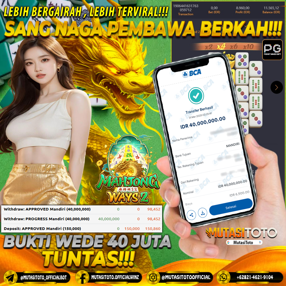 KEMENANGAN MEMBER BERMAIN DI MAHJONG WAYS 2 PG SOFT