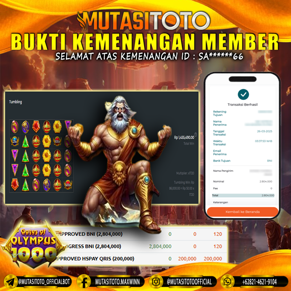 WITHDRAW GATES OF OLYMPUS 1000