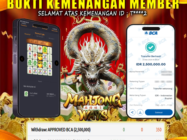 KEMENANGAN MEMBER BERMAIN DI MAHJONG WAYS  PG SOFT