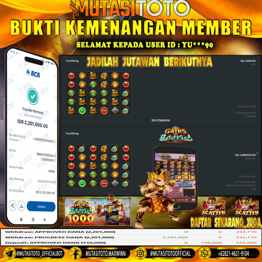 WITHDRAW GATES OF GATOT KACA 1000