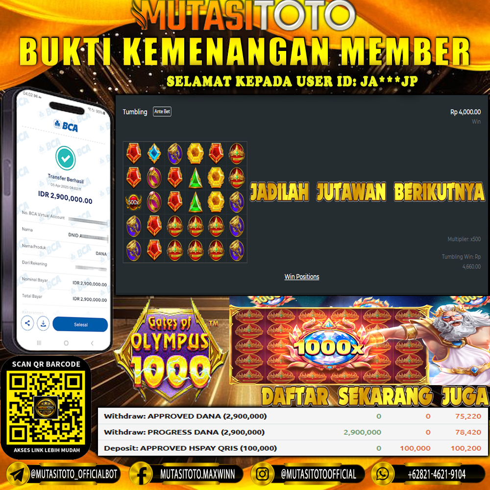 WITHDRAW GATES OF OLYMPUS 1000