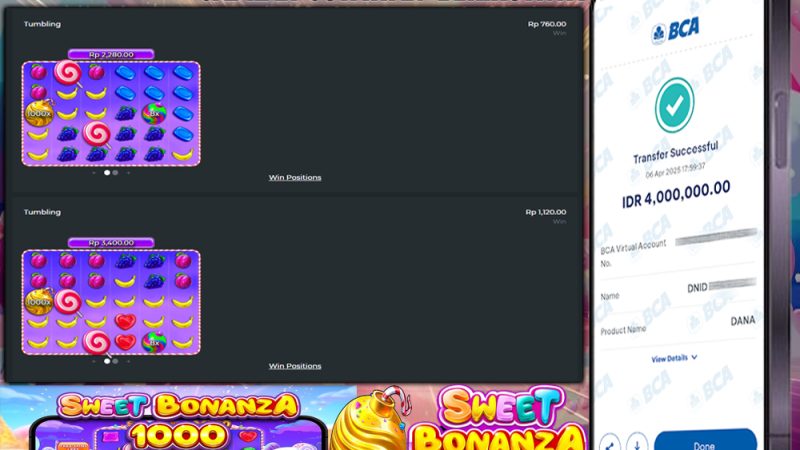 KEMENANGAN MEMBER BERMAIN DI SWEET BONANZA 1000