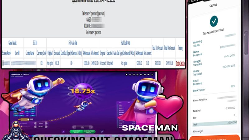 KEMENANGAN MEMBER BERMAIN DI LIVE GAME PP SPACEMAN