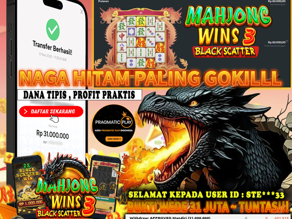 KEMENANGAN MEMBER BERMAIN DI MAHJONG WINS 3 PRAGMATIC PLAY