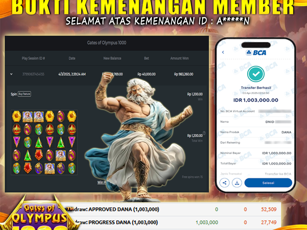 WITHDRAW GATES OF OLYMPUS 1000