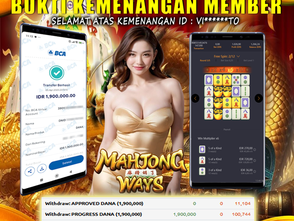 KEMENANGAN MEMBER BERMAIN DI MAHJONG WAYS PG SOFT