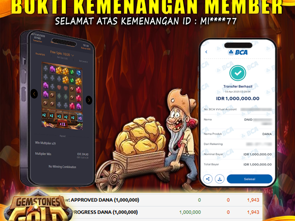 KEMENANGAN DI GEMSTONES GOLD