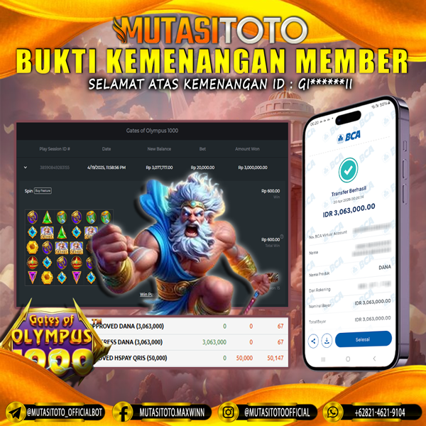 WITHDRAW GATES OF OLYMPUS 1000