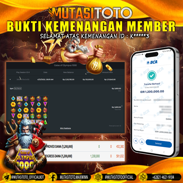 WITHDRAW GATES OF OLYMPUS 1000