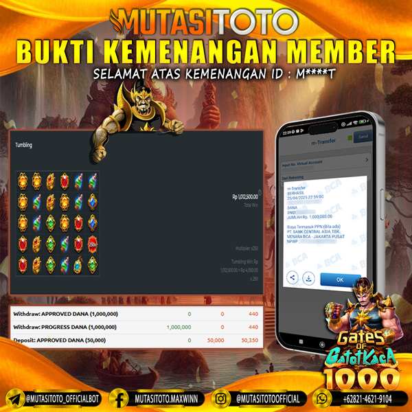WITHDRAW GATES OF GATOT KACA 1000