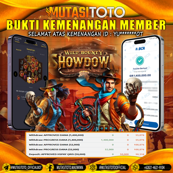 KEMENANGAN MEMBER BERMAIN DI WILD BOUNTY SHOWDOWN