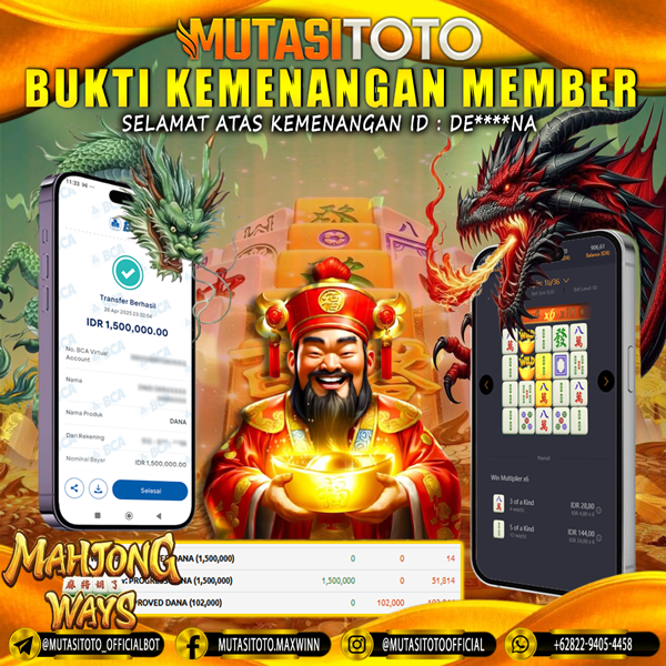 KEMENANGAN MEMBER BERMAIN DI MAHJONG WAYS PG SOFT