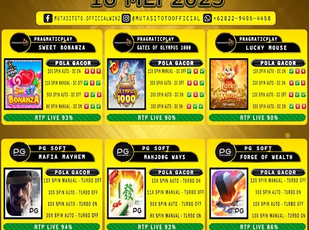 POLA GACOR TERUPDATE 16 MEI 2025 – MUTASITOTO