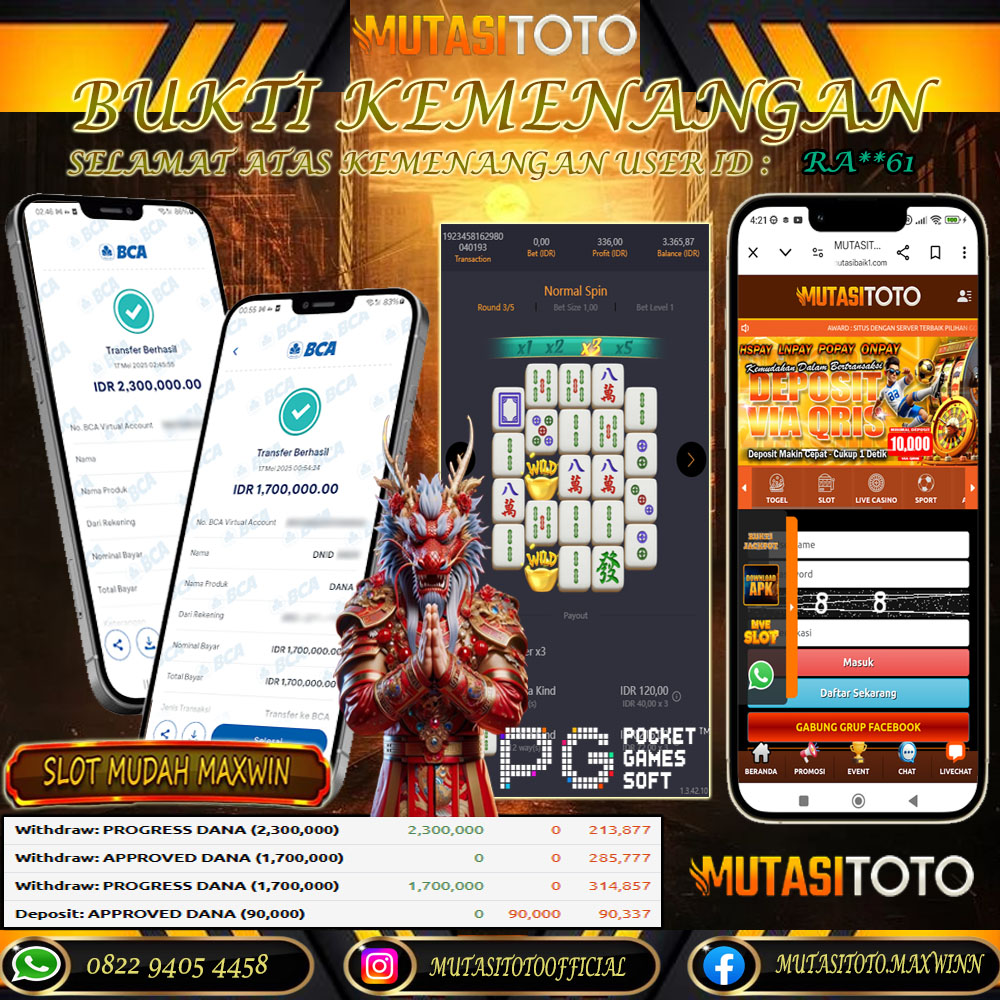 KEMENANGAN MEMBER BERMAIN DI MAHJONG WAYS 2 PG SOFT