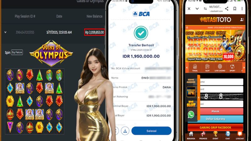 KEMENANGAN MEMBER BERMAIN DI GATES OF OLYMPUS