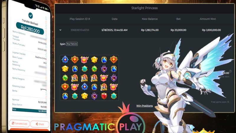 KEMENANGAN MEMBER BERMAIN DI STARLIGHT PRINCESS