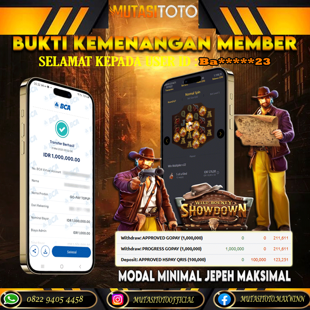 KEMENANGAN MEMBER BERMAIN DI WILD BOUNTY SHOWDOWN