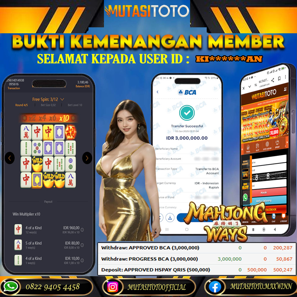 KEMENANGAN MEMBER BERMAIN DI MAHJONG WAYS PG SOFT