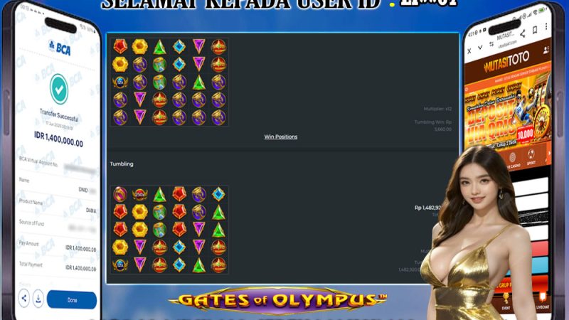 KEMENANGAN MEMBER BERMAIN DI GATES OF OLYMPUS