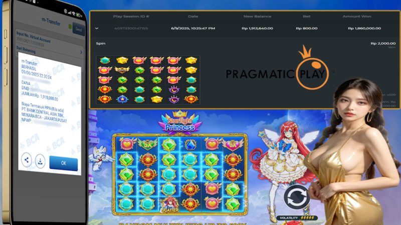 KEMENANGAN MEMBER BERMAIN DI STARLIGHT PRINCESS