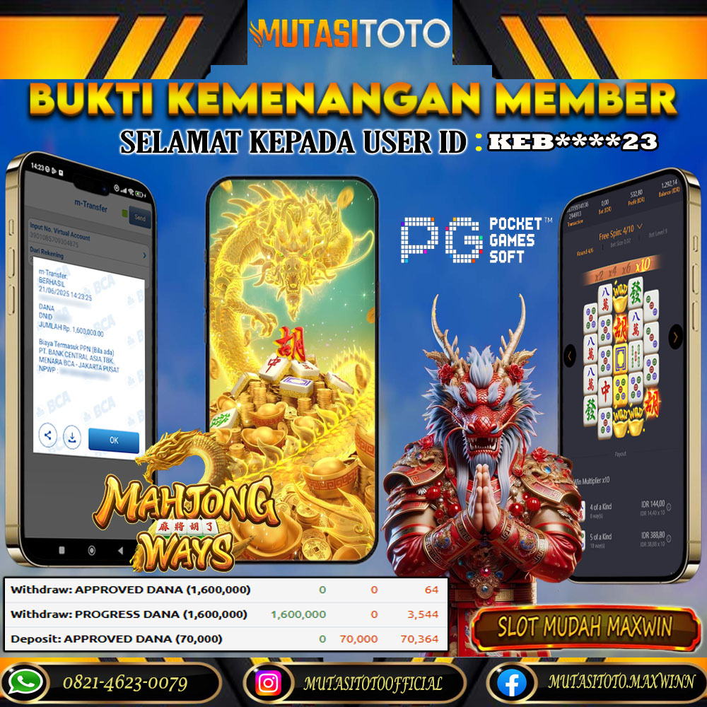 KEMENANGAN MEMBER BERMAIN DI MAHJONG WAYS 2