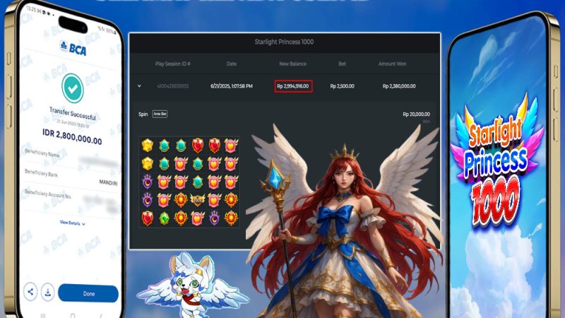KEMENANGAN MEMBER BERMAIN DI STARLIGHT PRINCESS 1000