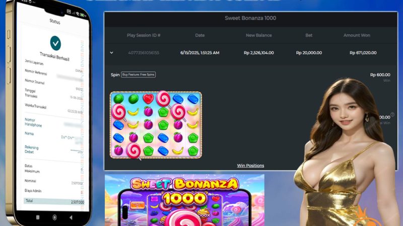 KEMENANGAN MEMBER BERMAIN DI SWEET BONANZA 1000