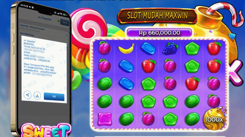 KEMENANGAN MEMBER BERMAIN DI SWEET BONANZA 1000