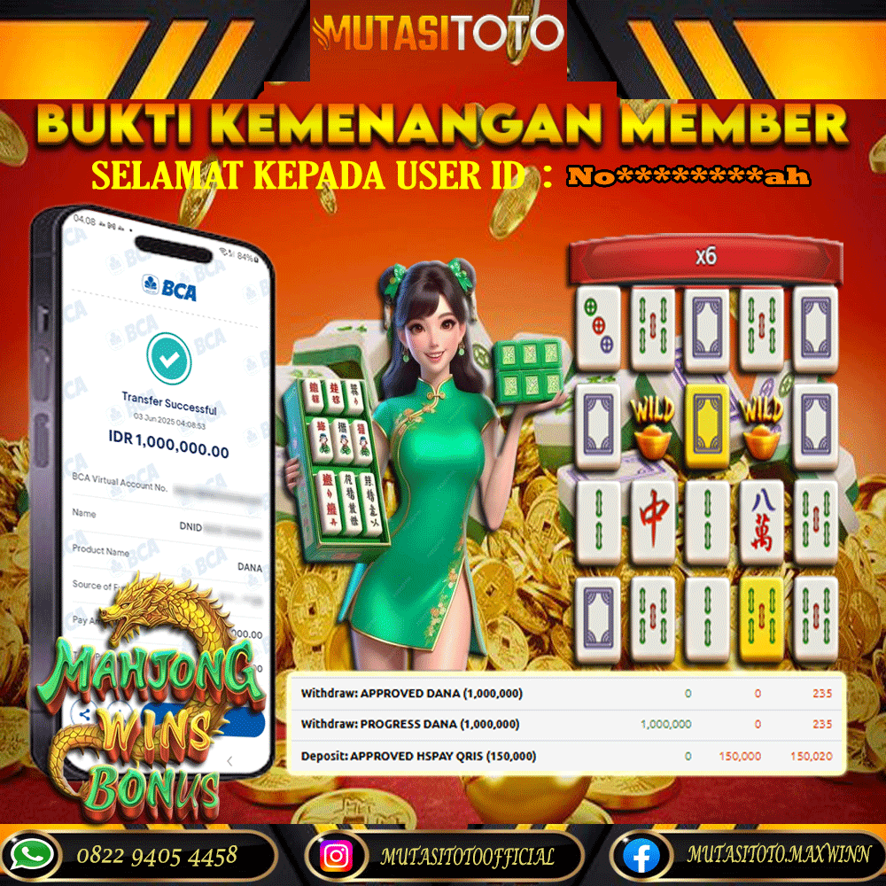 WITHDRAW MAHJONG WINS BONUS