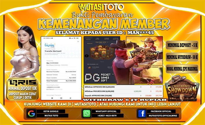 KEMENANGAN MEMBER BERMAIN DI WILD BOUNTY SHOWDOWN