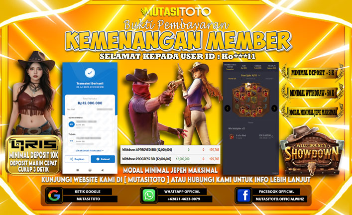 KEMENANGAN MEMBER BERMAIN DI WILD BOUNTY SHOWDOWN