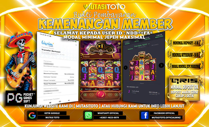 KEMENANGAN MEMBER BERMAIN DI PG SOFT WILD BANDITO