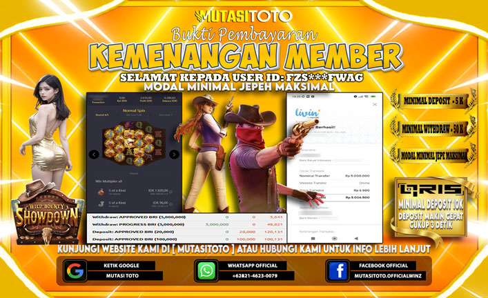 KEMENANGAN MEMBER BERMAIN DI WILD BOUNTY SHOWDOWN