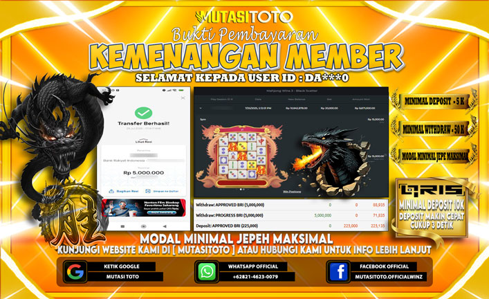 KEMENANGAN MEMBER BERMAIN DI MAHJONG WINS 3 – BLACK SCATTER